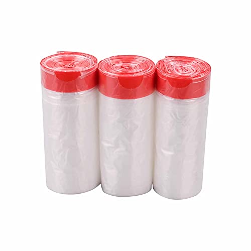 Morcte Clear 8 Gallon Drawstring Trash Bags, 108 Counts - size: 100 Count (Pack of 1)