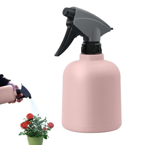 600ml Adjustable Leakproof Misting Water Sprayer - Empty Spray Bottles | Gardening, Cleaning Indoor Outdoor Home Yard Backyard Lawn Plant Care Tool - color: Pink