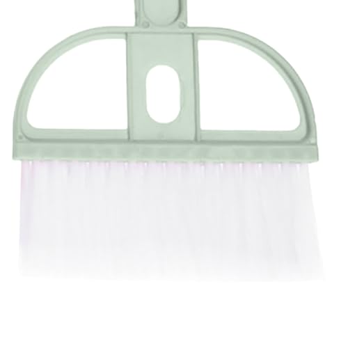 Generic Small Broom and Dustpan Set Plastic Mini Hand Broom Dustpan 2PCS for Desktop Keyboard Table Lightweight Design for Office Home School (Green) - color: Green