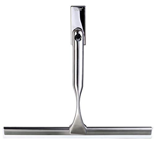 All-Purpose Shower Squeegee for Showers,Bathroom, Window and Car Glass,Heavy Duty Stainless Steel,10',10 Inches