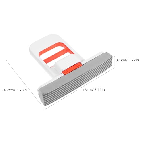 Foldable Mini Sponge Mop with Replaceable Heads, Portable Absorbent Desktop Cleaning Tool for Kitchen and Bathroom, Space-Saving No-Hand-wash Wet and Dry Cleaning Supply
