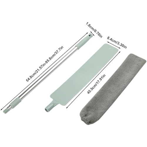 Gaps Dust Cleaner – Retractable Long-Handle Duster for Under Appliances, Hard-to-Reach Dust and Debris Removal Tool | Ideal for Home, Bedroom, Kitchen, and Household Cleaning - color: Blue Crevice Brush