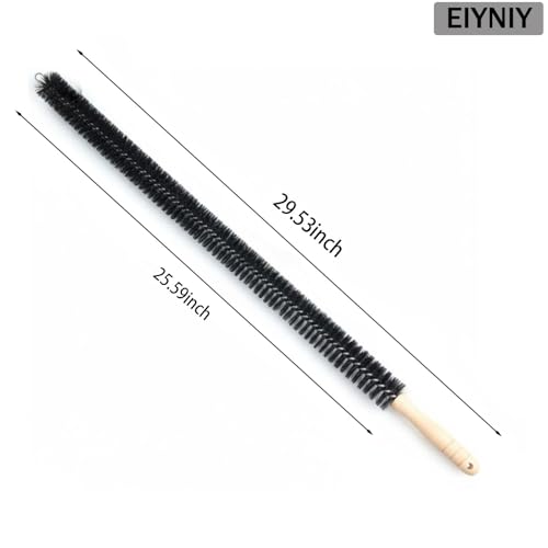 Dryer Cleaner Vent Brush Long Flexible Dryer Vent Cleaner with Wood Handle and Refrigerator Condenser Coil Brush Long Flexible Refrigerator Coil Cleaning Brush (EY-008) - color: Ey-008