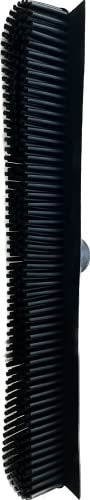 Pet Hair Remover Carpet Rake - Rubber Broom for Pet Hair Removal Tool with Squeegee & Telescoping Handle