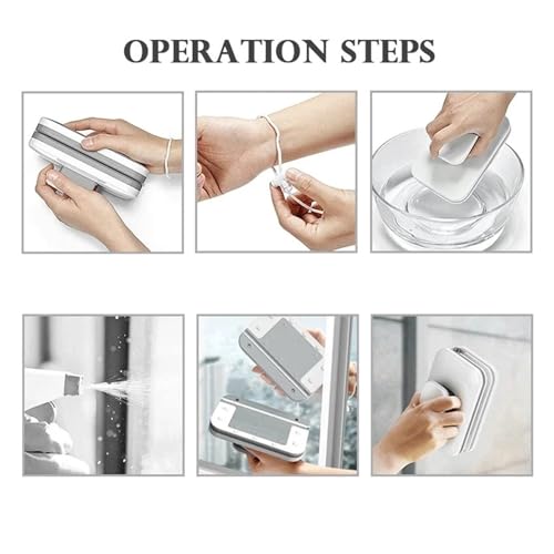 Compatible For Upgraded Magnetic Window Cleaner Brush Double Sided Automatic Water Discharge Wiper Glass Tool Household Home Use(3-10mm) - color: 3-10mm