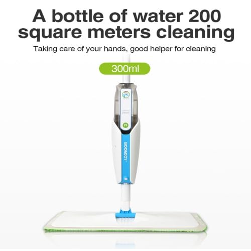 Mop and Bucket Set for Floor Cleaning – Microfiber Spray Mop with Reusable Pads, Self-Wringing Spin Mop for Hardwood Floors, Tile, Laminate – Complete Home Cleaning Kit with 360° Rotation