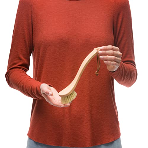Redecker Dish Brush, Tampico Fiber, Curved Handle – Precision Head for Everyday Cleaning, Made in Germany - size: Single Unit, 9-1/4-Inches