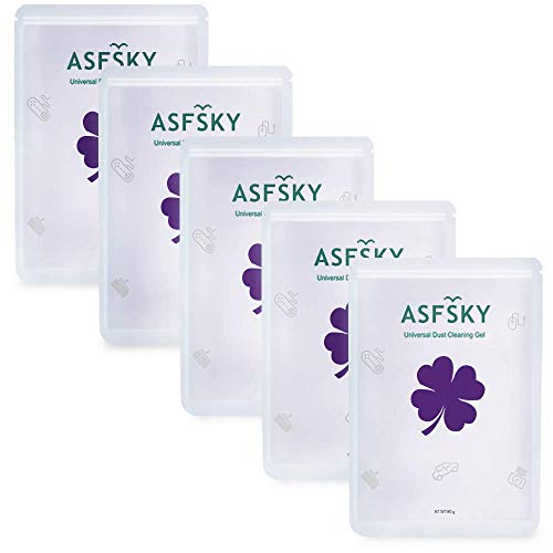 ASFSKY Car Cleaning Gel - 5 Pack Purple, Dust Cleaner for Cars & Keyboards - color: Purple 5 pack