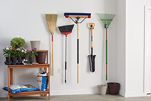 Harper 24 Inch Push Broom with Stiff Bristles, Premium Heavy Duty Outdoor Wet/Dry Rough-Surface, for Mulch, Gravel, Oil Dry, Dirt, Soil, with Long Wooden Handle - style: Premium Outdoor Wet/Dry Rough-Surface Push Broom