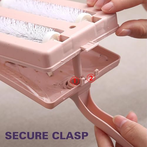 Handheld Carpet and Sofa Brush Non-Slip Pet Hair Remover Fur Roller Multi-Purpose Fabric Cleaner for Home Office Travel Random Color Shipping