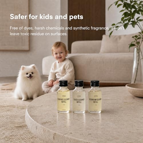 Public Goods Multi Surface Cleaner Refill | All Purpose Cleaner Refill for Floors, Tile, Countertops | Multi Purpose | Cruelty Free | Scented with Jasmine Essential Oils | 3 Pack - 24 Oz Diluted - style: Refills