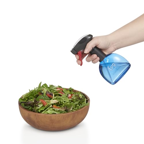 Evo Mini Oil Sprayers, Non-Aerosol for Olive Oil, Cooking Oils, and Vinegars, Blue, 8-Ounce Capacity, Set of 2 - color: Blue
