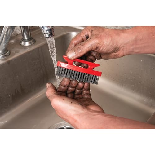 Performance Tool 20222 Heavy Duty Nylon Bristle Brush with Easy Grip Handle for Tough Cleaning Jobs