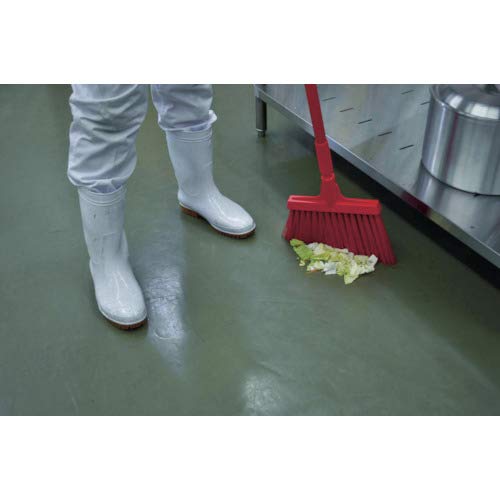 Remco 11 51/64 in Sweep Face Angle Broom, Synthetic, Green 29142-1 Each