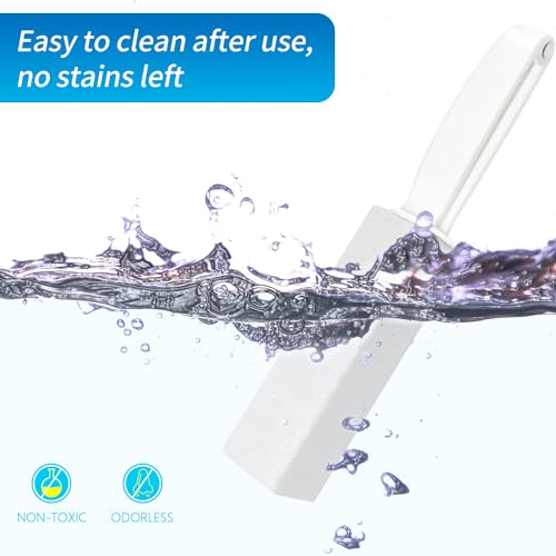 4TH Pumice Stone for Toilet Bowl Cleaning,Pumice Sticks (White) - color: White