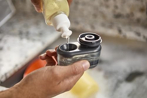 Joseph Joseph SinkTech Soap-Dispensing Palm Brush with Replaceable Head and Stainless-Steel Stand Drip Tray - style: Soap dispensing Palm Brush