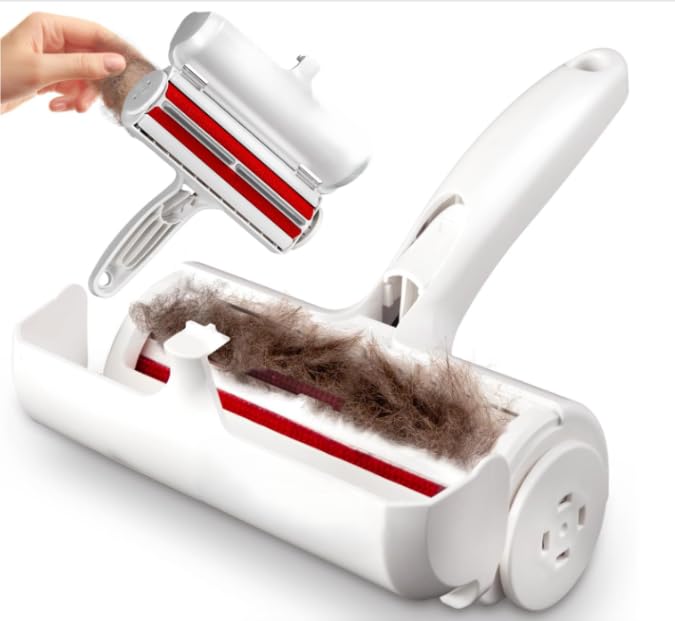 Reusable Pet Hair Remover Roller for Dog and Cat Hair – Lint Remover Brush for Couch, Carpet, Furniture and Car Seats