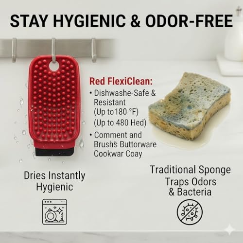 3-in-1 Silicone Dish Sponge - BPA-Free Food-Grade Cleaning Brush with Dual-Sided Scrubber & Scraper, Hanging Hole Fast-Dry Reusable for Dishes/Fruits/Vegetables (Grey 1PCS) - color: Grey 1pcs