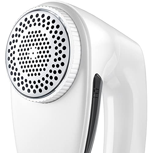 Bymore Fabric Shaver, Sweater Shaver Pill Remove Fuzz, Upgraded Efficient Lint Shaver Remover for Furniture Clothes Couch Cashmere(65mm Mesh, White) - color: White