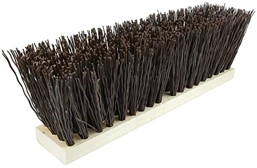 Weiler 42174 24" Street Broom, 5-1/4" Trim Length, Brown Polypropylene Fill, Made in the USA (Pack of 6) - size: 24", style: Brown Polypropylene