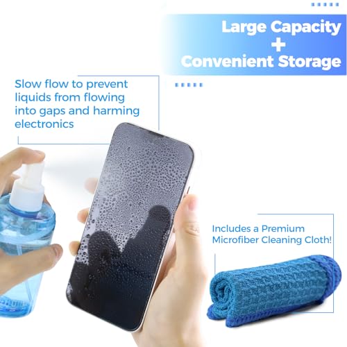Car Screen Cleaner, Laptop Spray with Microfiber Cloth for LCD LED Electronic Device Monitor Glasses (200ml*2) - color: 200mlx2