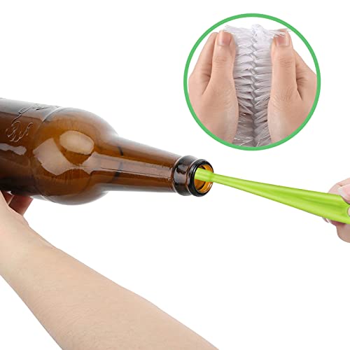 5 Pack Bottle Brush,16 Inch Long Handle Bottle Brushes for Cleaning,Straw Brush,Flexible Bottle Cleaner Brush Set for Washing Narrow Neck Beer Glasswares,Sports Bottle,Wine Decanter,Baby Bottle - color: Green