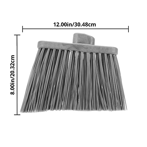 SPARTA Plastic Broom Head, Angled, Flagged for Small Debris Indoor, Outdoor, Home, Restaurant, Lobby, Office, 12 Inches, Red - color: Red