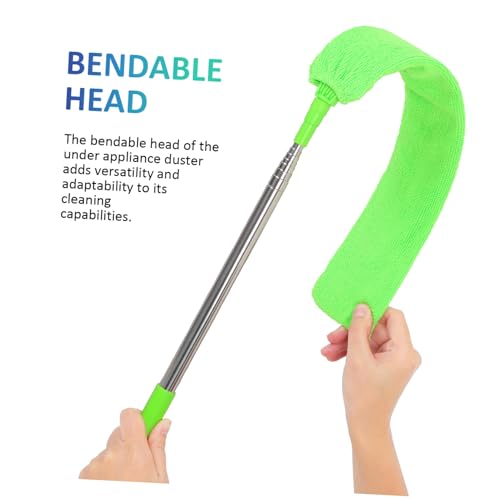 Retractable Telescoping Gap Duster with Washable Cloths Long Flat Cleaner for Under Furniture and Reach Areas for Dust Removal Ceilings and Corners - size: 43.00X7.50X0.30CM