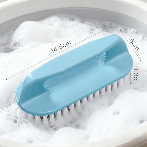 Brushes for Cleaning Brush with Handle for Shower, Kitchen, Sink, Bathroom, Floor-Blue