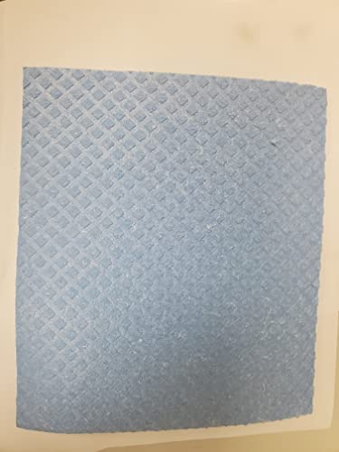 2 Cellulose Sponge Cloths Blue,Soft & Absorbent Sanitary Lint & Streak Free By Cadie (5 Pack)
