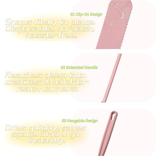 25 Inch Ultra-Thin Duster Wand Set of 2, Extendable Cleaning Duster for Blinds and Windowsills, Flexible Bendable Duster with 20 Disposable Dust Cloths, Household Cleaning Tools