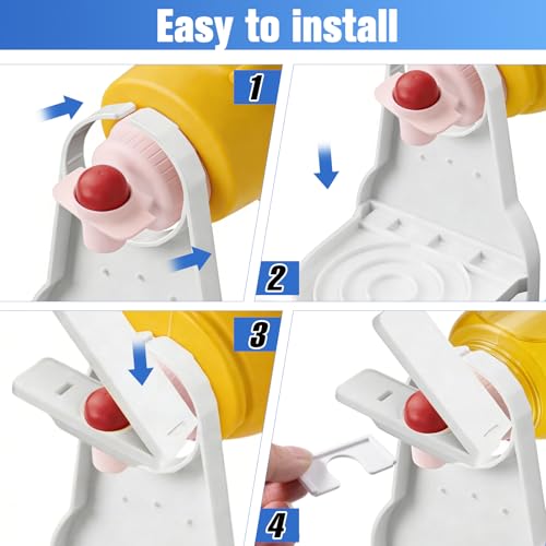Laundry Detergent Dispenser Cup Holder Firmly Holds on Bottle Spouts, Easily No More runny or Messy Laundrys Detergent, No More Leaks or Mess with Detergents in Laundry Room