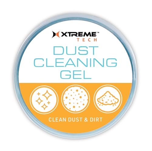 Xtreme Dust Cleaning Gel for Computers, Keyboards, Electronics, Car Interiors, and More, Designed to Easily Remove Dust and Dirt from Hard-to-Reach Places, Electronic Safe, 3.5 oz