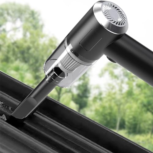 BLOWEST Handheld Car Vacuum Cleaner, 120W High Power Mini Handheld Vacuum, Rechargeable Portable Vacuum Cleaner with 2 in 1 Suction Nozzle for Home, Office and Car Cleaning (Black)