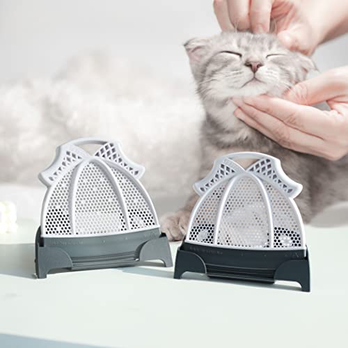 Broombi Pet Hair Remover, Cleans Lint, Dust, Human Hair - Reusable Silicone Blade Removes Dog and Cat Hair, Animal Fur - for Furniture, Rugs, Fabric, Clothes, Pillows, Bedding, Car Seats White