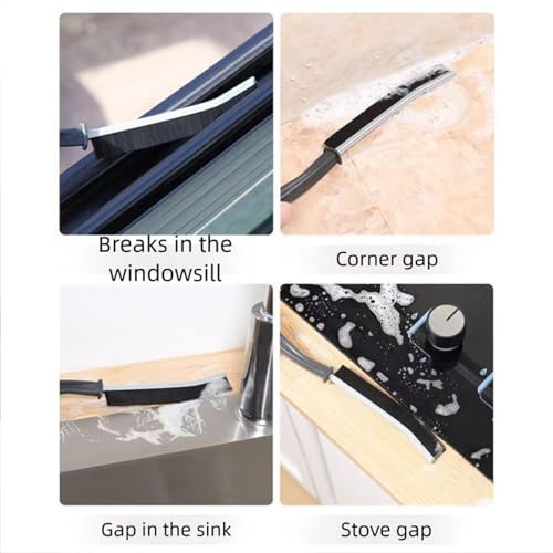 Crevice Cleaning Brush Durable Grout Gap Cleaning Brush Kitchen Toilet Tile Joints Dead Angle Hard Bristle Cleaner Brushes for Shower Floor Line