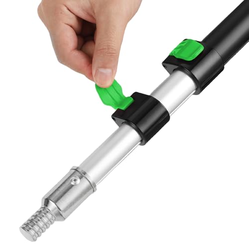 Bates- Telescopic Extension Pole, 6 Ft, Aluminum Alloy, Sturdy Multi-Purpose Extension Pole with Flip-Lock Design for Painting, Dusting and Cleaning - color: Black and Green, size: 6 Ft, 1 Pack