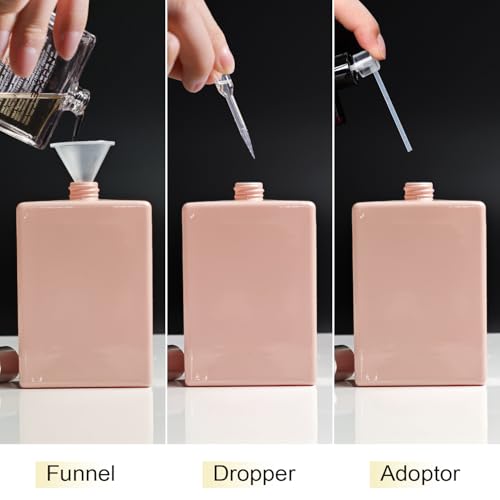 100ml/3.4 Oz Glass Spray Bottle Perfume Atomizer,Empty Refillable Perfume Spray Bottle with 3 Kinds of Dispenser (A5) - style: A5