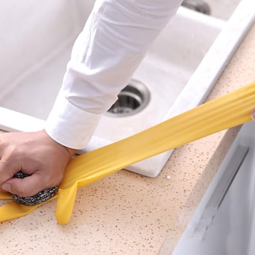 Haofy Latex Gloves for Cleaning, Thin Latex Gloves with Textured Non Slip for Washing Dishes (L)