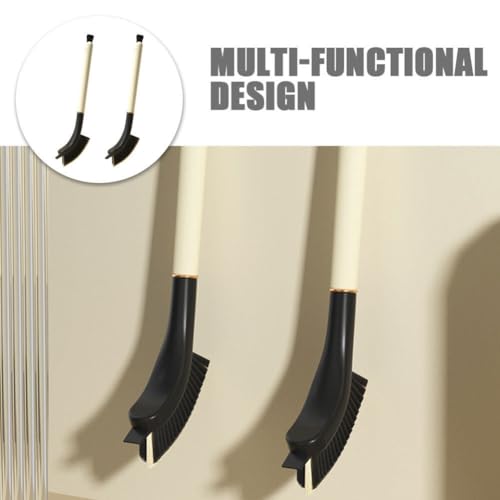 Kichvoe 2 Pack Crevice Cleaning Brush with Long Handle for Window Groove and Track Cleaning Multi-Function Scrub Brush for Kitchen Bathroom Sink and Stovetop