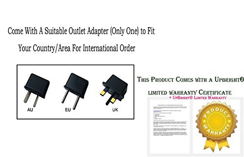 UpBright 8.5V AC/DC Adapter Compatible with Hurricane Spin Scrubber Brush HSS1 Rechargeable Turbo Scrubber TeleBrands Corp SpinScrubber Brush HSSI JF-DY085030 8.5VDC 300mA Power Supply Battery Charger