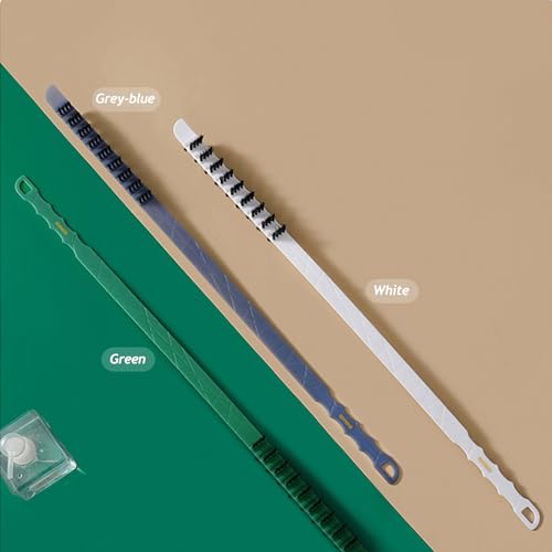 3 Pack Washing Machine Cleaning Brush, Crevice Brush of Drum Washing Machine, Home Essentials Cleaning Brush, Long Coil Brush Washing Machine Brush Stiff Bristle Cleaning Tool (3Pcs White) - color: 3pcs White