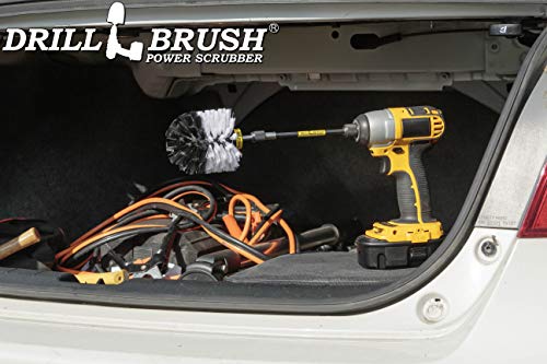 Cleaning Supples - Car Accessories - Drill Brush - Wheel Scrubbing - Cars, Trucks, Motorcycles - Rims - Wheels - Car Wash - Interior - Carpet Cleaner - Leather - Bucket Seats - Upholstery Cleaner - color: White