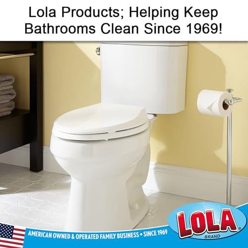 Toilet Brush and Holder Set, By LOLA, 6 Pack, Classic Version, Durable Bristles for Deep Cleaning, w/Compact Space Saving Storage Holder - size: 6 Pack, style: Classic Toilet Brush & Holder