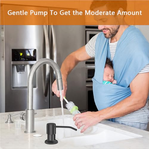 Sink Soap Dispenser, Kichen Sink SoapDispenser, 47" Extension Tube kit, Under Sink Soap Dispenser Pump, No Need More Refills (Gray-2 Pack) - color: Gray-2 Pack