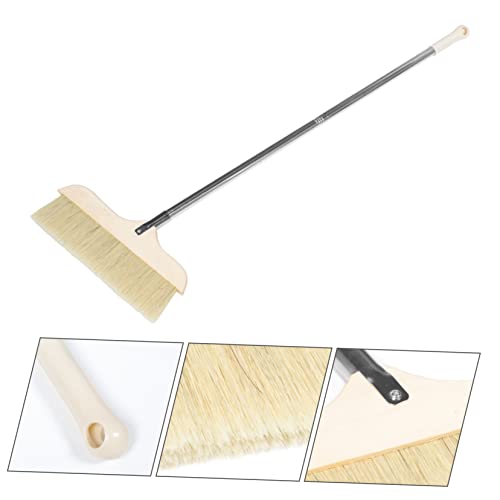 Baluue Soft Bristle Cleaning Brush Long Handle Broom for Floor Cleaning Telescopic Sweeper Detachable Head Broom for Indoor Outdoor
