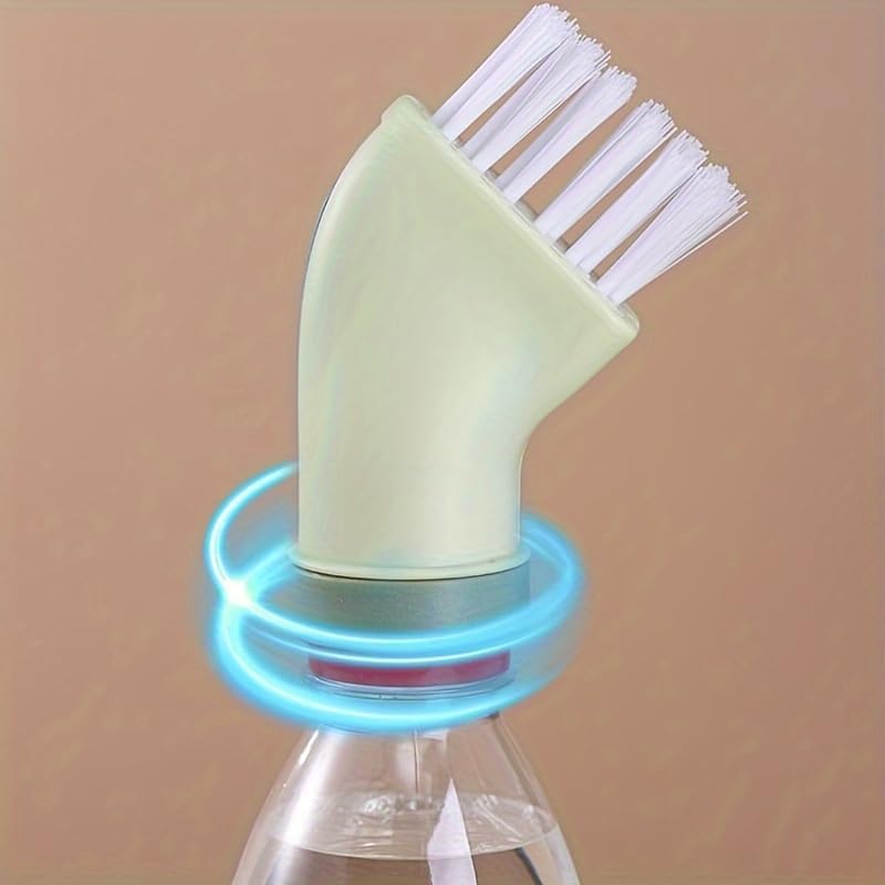 2pcs Hard-to-Reach Gap Brush, Wet and Dry Use, Can Be Attached to a Mineral Water Bottle, Multi-Scene & Multi-Functional Cleaning Brush for Home Use (2pcs Orange) - color: 2pcs Orange