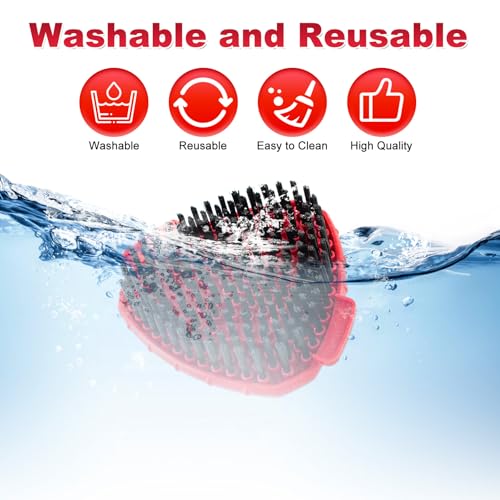Mop Scrub Brush & Replacement Base for O-Cedar EasyWring 1-Tank | Heavy duty stiff bristle replacement triangle brush & base combo, perfectly fits O-Cedar EasyWring 1-Tank spin mop - size: 1 Scruber + 1 Base