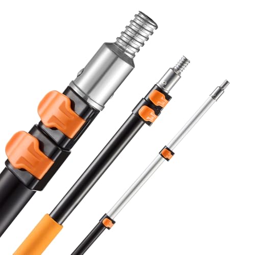 VEVOR Telescopic Extension Pole, 2-4 FT Multi-Purpose Extendable Pole, Sturdy Aluminum Alloy Paint Pole Extension with Flip-Lock Design, High Reach Roller Stick for Painting, Dusting and Cleaning - style: 2-4 FT