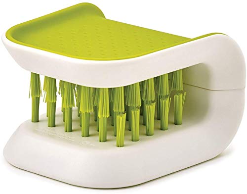 2Pcs Knife Cleaner Blade Brush Green Cutlery Cleaner Brush Bristle Scrub for Kitchen Washing Non-Slip by Lucky Shop1234 (Green, 2pcs) - size: 2 Count (Pack of 1)